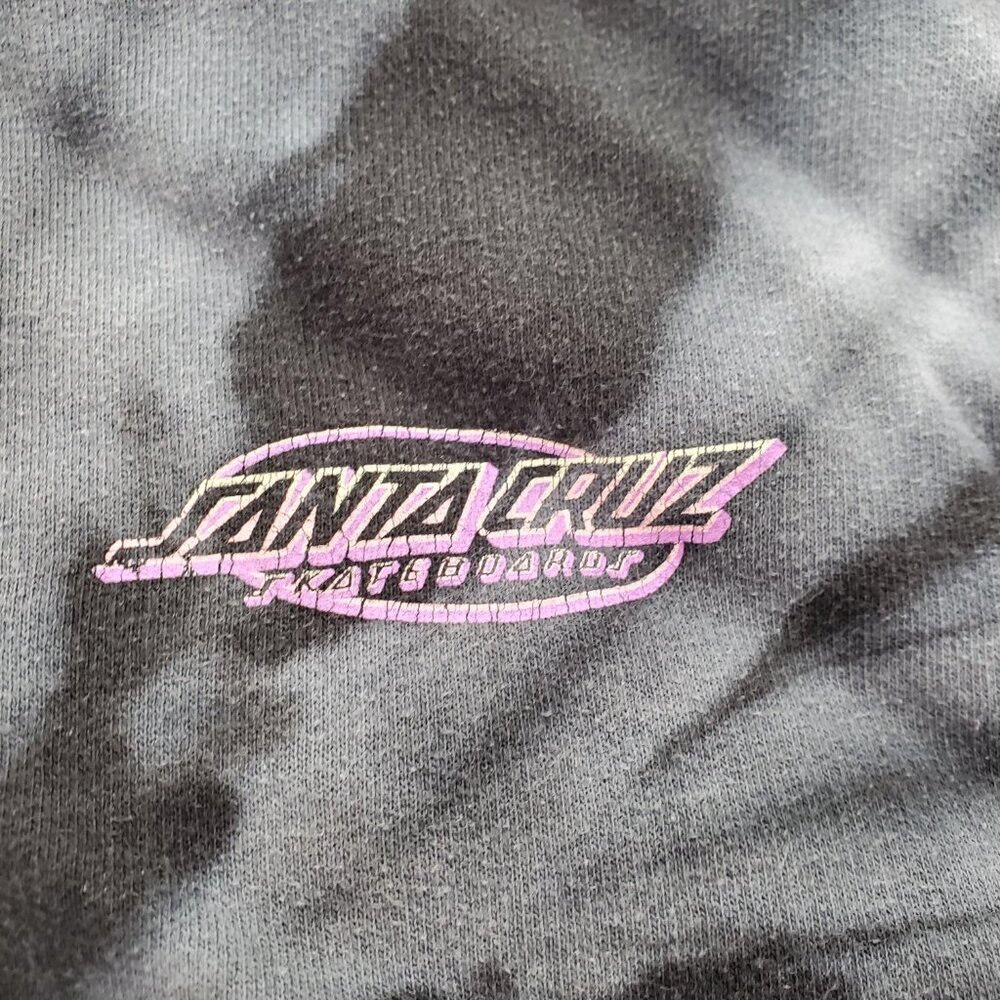 Santa Cruz Skateboards Acid Wash Tie Dye Hoodie Y2K - small - Picture 6 of 9